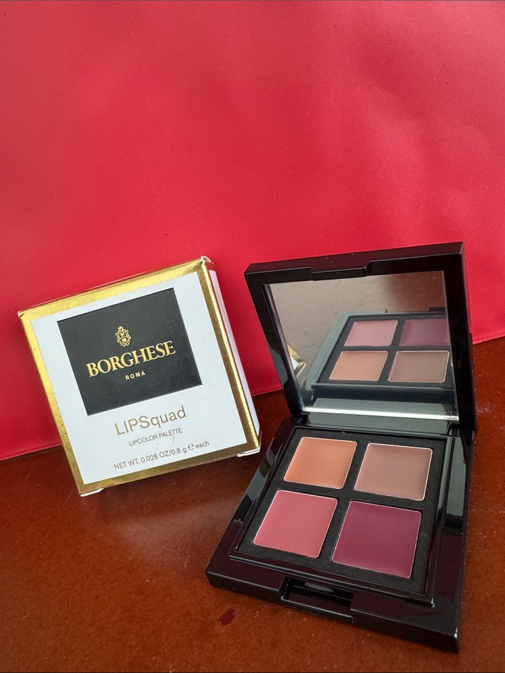 Borghese LIPSquad Lip Palette — Mixed Pink & Nude Quartet